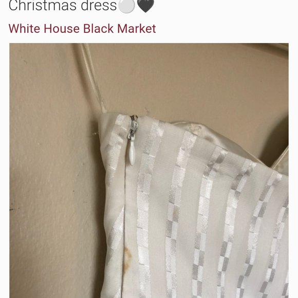 Strapless White Prom Dress Women's Sz 4 Pleated Bustier WHITE HOUSE BLACK MARKET - Picture 10 of 12